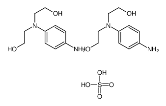 N,N-BIS(2-HYDROXYETHYL)-p-PHENYLENEDIAMINE SULFATE Structure