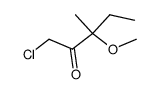 2-Pentanone,1-chloro-3-methoxy-3-methyl- Structure