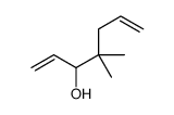 4,4-dimethylhepta-1,6-dien-3-ol Structure