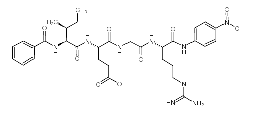 Bz-Ile-Glu-Gly-Arg-pNA acetate salt Structure