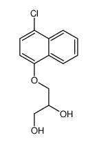 3-(4-chloronaphthalen-1-yl)oxypropane-1,2-diol Structure