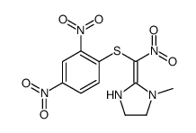 2-[(2,4-dinitrophenyl)sulfanyl-nitromethylidene]-1-methylimidazolidine结构式