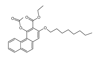 ethyl 4-acetoxy-2-(octyloxy)phenanthrene-3-carboxylate Structure