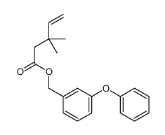(3-phenoxyphenyl)methyl 3,3-dimethylpent-4-enoate结构式