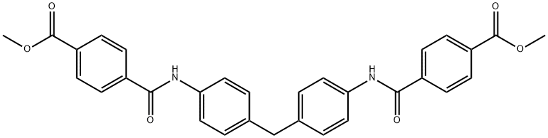 4,4'-[Methylenebis[(4,1-phenylene)iminocarbonyl]]bis(benzoic acid methyl) ester Structure