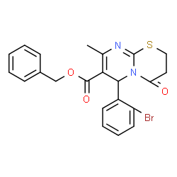 benzyl 6-(2-bromophenyl)-8-methyl-4-oxo-3,4-dihydro-2H,6H-pyrimido[2,1-b][1,3]thiazine-7-carboxylate picture