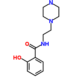 2-Hydroxy-N-[2-(1-piperazinyl)ethyl]benzamide Structure