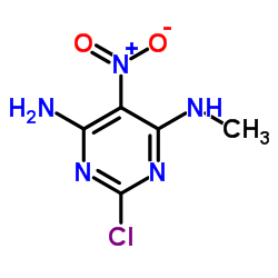 2-Chloro-N-methyl-5-nitro-4,6-pyrimidinediamine Structure