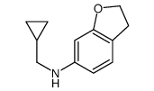 N-(cyclopropylmethyl)-2,3-dihydro-1-benzofuran-6-amine结构式