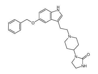 1-{1-[2-(5-benzyloxy-indol-3-yl)-ethyl]-piperidin-4-yl}-imidazolidin-2-one Structure
