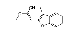 ethyl N-(3-methyl-1-benzofuran-2-yl)carbamate结构式