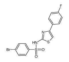 4-bromo-N-[4-(4-fluorophenyl)-1,3-thiazol-2-yl]benzenesulfonamide Structure