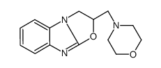 2-(morpholin-4-ylmethyl)-1,2-dihydro-[1,3]oxazolo[3,2-a]benzimidazole结构式