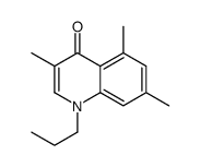 3,5,7-trimethyl-1-propylquinolin-4-one Structure