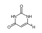 6-tritio-1H-pyrimidine-2,4-dione Structure