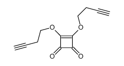 3,4-bis(but-3-ynoxy)cyclobut-3-ene-1,2-dione结构式