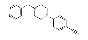 4-[4-(pyridin-4-ylmethyl)piperazin-1-yl]benzonitrile Structure