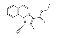 ethyl 1-cyano-2-methyl-pyrrolo[2,1-a]isoquinoline-3-carboxylate Structure