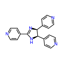 CIS-2,4,5-TRIS(4-PYRIDINYL)IMIDAZOLINE结构式