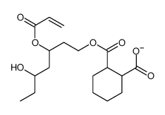 2-(5-hydroxy-3-prop-2-enoyloxyheptoxy)carbonylcyclohexane-1-carboxylate Structure