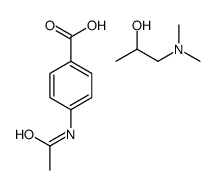 2-Hydroxy-N,N-dimethylpropan-1-aminium 4-acetamidobenzoate Structure
