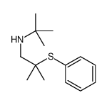 N-tert-butyl-2-methyl-2-phenylsulfanylpropan-1-amine结构式