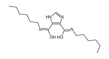4-N,5-N-dihexyl-1H-imidazole-4,5-dicarboxamide结构式
