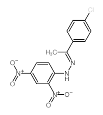 Ethanone,1-(4-chlorophenyl)-, 2-(2,4-dinitrophenyl)hydrazone结构式