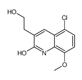 5-chloro-3-(2-hydroxyethyl)-8-methoxy-1H-quinolin-2-one结构式