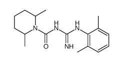 1-(2,6-dimethylphenylamidino)-3,3-(α,α'-dimethylpentamethylene)urea结构式