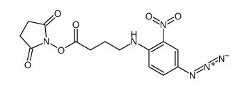 (2,5-dioxopyrrolidin-1-yl) 4-(4-azido-2-nitroanilino)butanoate Structure