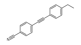 4-[2-(4-ethylphenyl)ethynyl]benzonitrile Structure