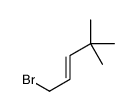 1-bromo-4,4-dimethylpent-2-ene结构式