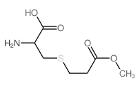 2-amino-3-(2-methoxycarbonylethylsulfanyl)propanoic acid structure
