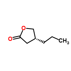 (R)-dihydro-4-propyl-2(3h)-furanone structure