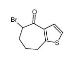 5-bromo-5,6,7,8-tetrahydrocyclohepta[b]thiophen-4-one结构式