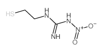 hydroxy-oxo-[(N-(2-sulfanylethyl)carbamimidoyl)amino]azanium结构式