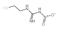 hydroxy-oxo-[(N-(2-sulfanylethyl)carbamimidoyl)amino]azanium structure