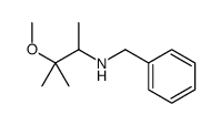 N-benzyl-3-methoxy-3-methylbutan-2-amine结构式