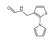 N-((2-(1H-pyrrol-1-yl)thiophen-3-yl)methyl)formamide结构式