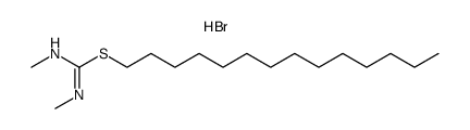 N,N'-dimethyl-S-tetradecyl-isothiourea, hydrobromide结构式
