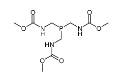 tris(N-carbomethoxylaminomethyl)phosphine Structure