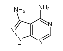 1H-Pyrazolo[3,4-d]pyrimidine-3,4-diamine (9CI) Structure