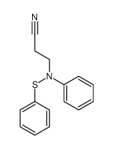 3-(N-phenylsulfanylanilino)propanenitrile Structure