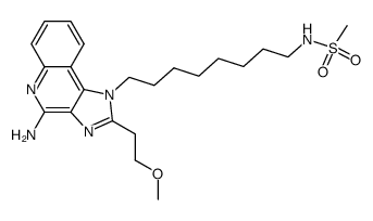 N-{8-[4-amino-2-(2-methoxyethyl)-1H-imidazo[4,5-c]quinolin-1-yl]-octyl}-methanesulfonamide Structure