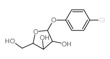 b-D-Xylofuranoside, 4-chlorophenyl Structure