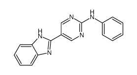 5-(1H-benzimidazol-2-yl)-N-phenylpyrimidin-2-amine Structure