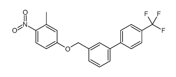 2-methyl-1-nitro-4-[[3-[4-(trifluoromethyl)phenyl]phenyl]methoxy]benzene Structure