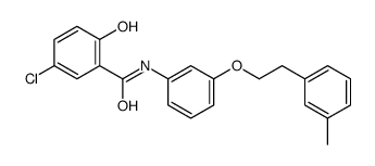 5-chloro-2-hydroxy-N-[3-[2-(3-methylphenyl)ethoxy]phenyl]benzamide结构式