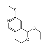 4-(diethoxymethyl)-2-methylsulfanylpyridine结构式